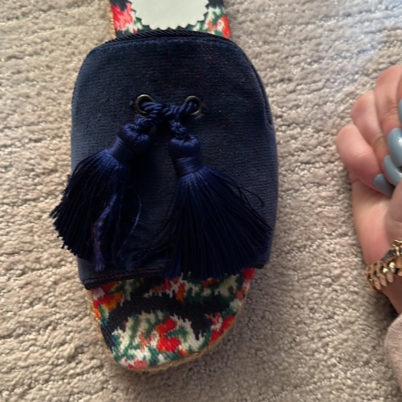 Christian louboutin navy and floral sandal size 35 - Picture 4 of 6